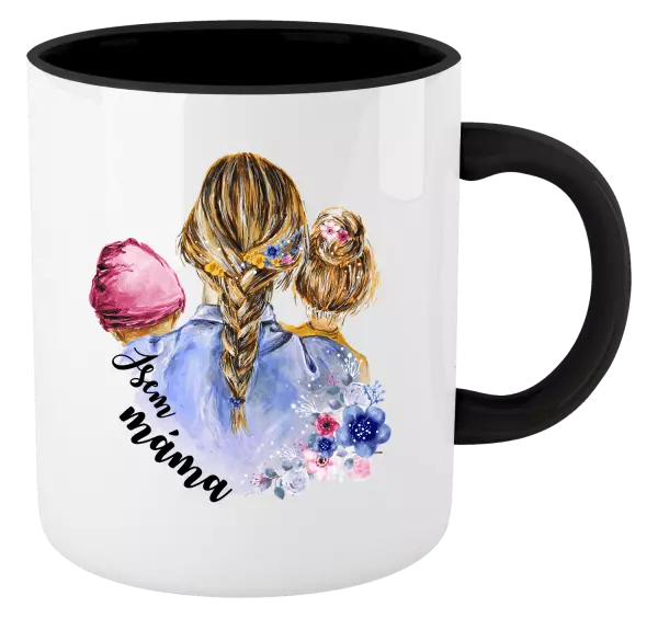 Hrnek Jsem máma - holčička a holka