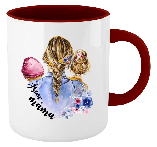 Hrnek Jsem máma - holčička a holka