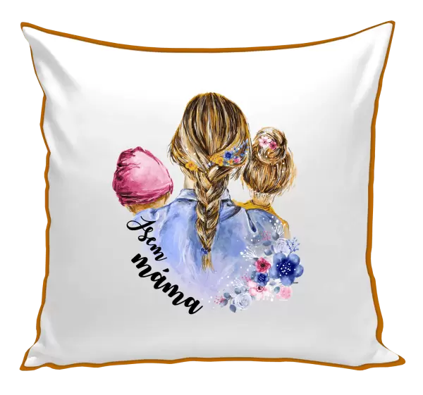 Polštář Jsem máma - holčička a holka