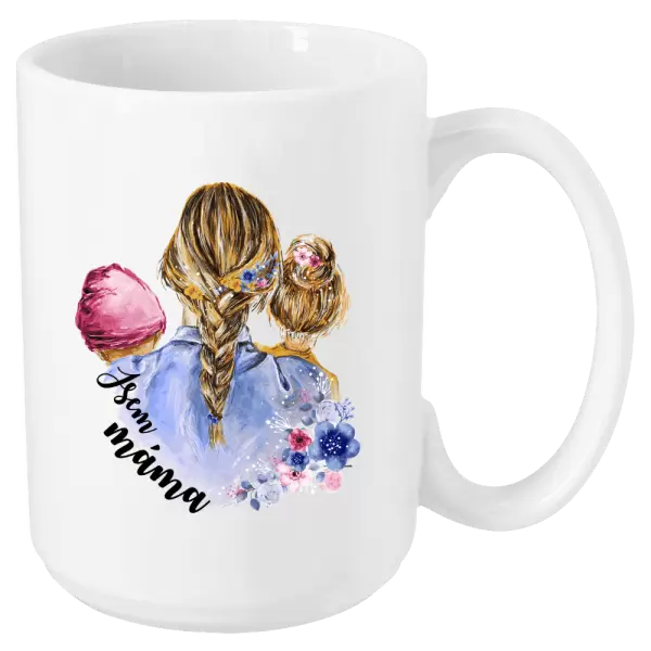 Hrnek Jsem máma - holčička a holka