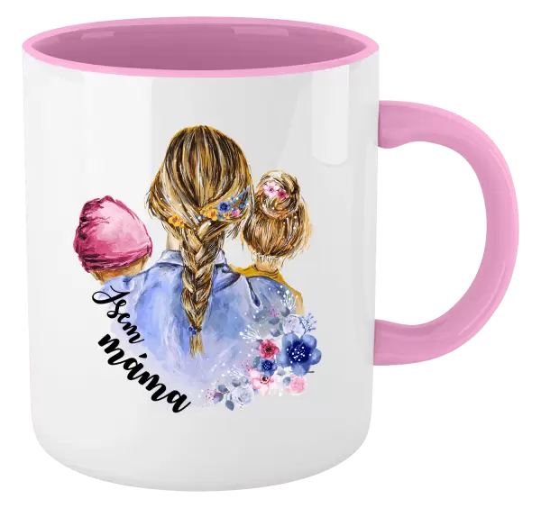Hrnek Jsem máma - holčička a holka