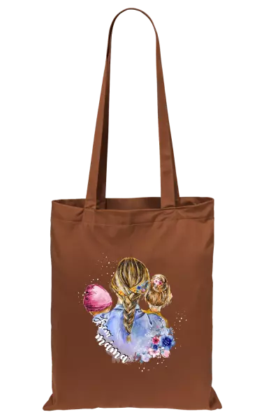 Látková taška Jsem máma - holčička a holka