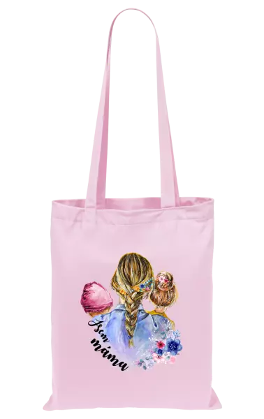 Látková taška Jsem máma - holčička a holka