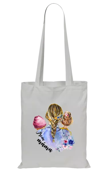 Látková taška Jsem máma - holčička a holka