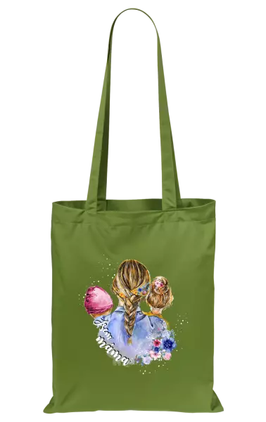 Látková taška Jsem máma - holčička a holka