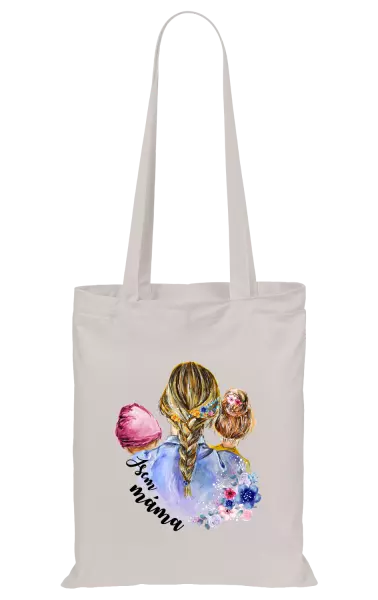 Látková taška Jsem máma - holčička a holka