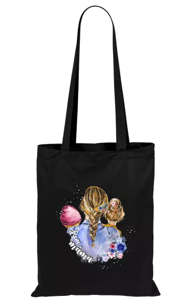 Látková taška Jsem máma - holčička a holka