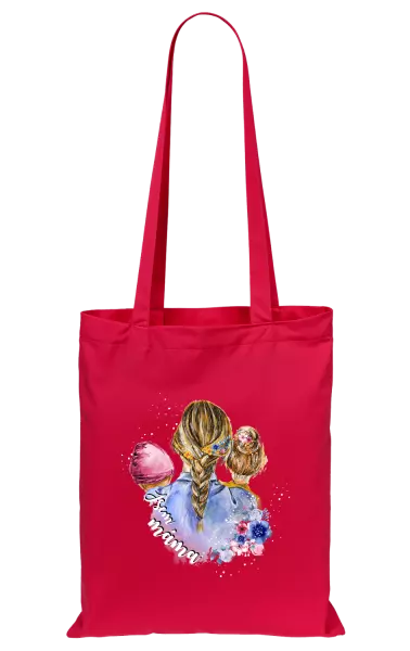 Látková taška Jsem máma - holčička a holka