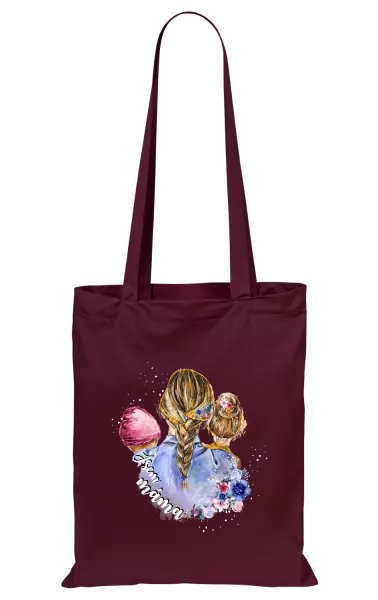 Látková taška Jsem máma - holčička a holka