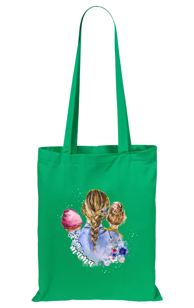 Látková taška Jsem máma - holčička a holka