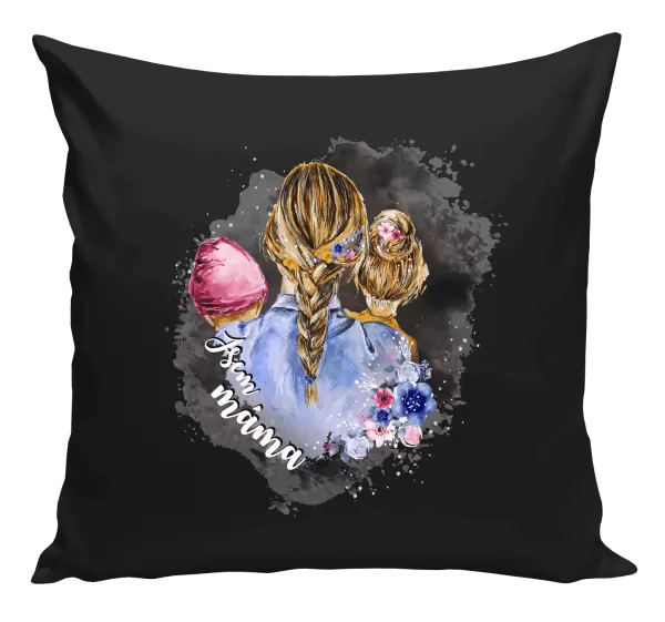 Polštář Jsem máma - holčička a holka