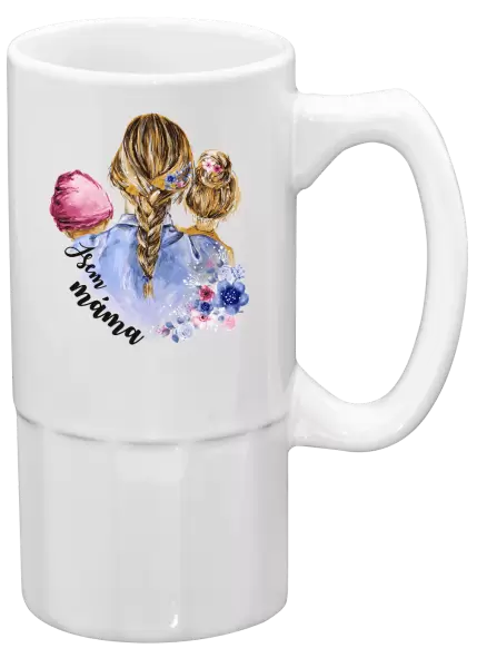 Půllitr Jsem máma - holčička a holka