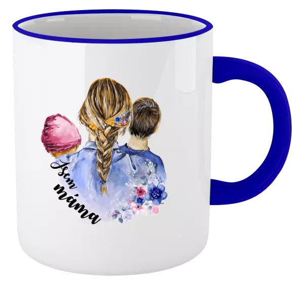 Hrnek Jsem máma - holčička a kluk