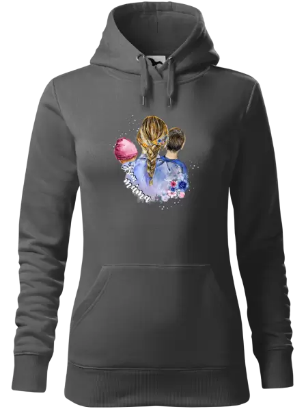 Dámská mikina Jsem máma - holčička a kluk