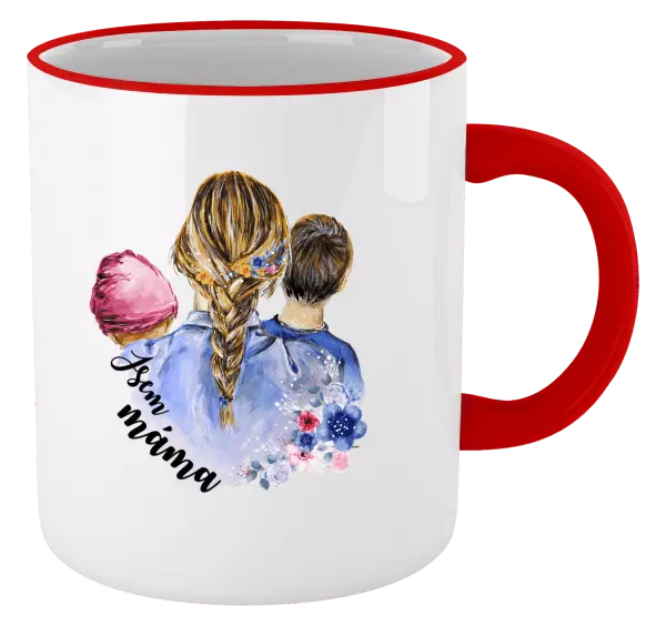 Hrnek Jsem máma - holčička a kluk