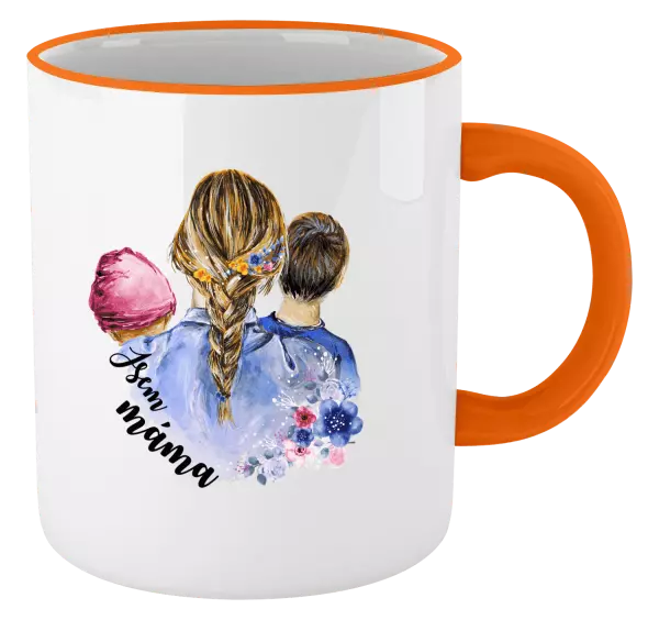 Hrnek Jsem máma - holčička a kluk