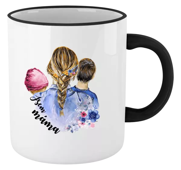 Hrnek Jsem máma - holčička a kluk