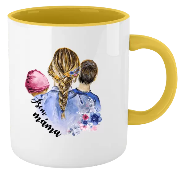Hrnek Jsem máma - holčička a kluk