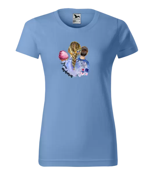 Dámské tričko Jsem máma - holčička a kluk