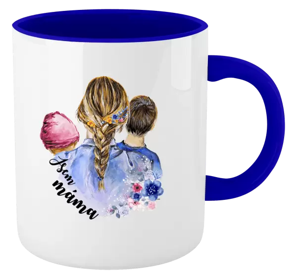 Hrnek Jsem máma - holčička a kluk