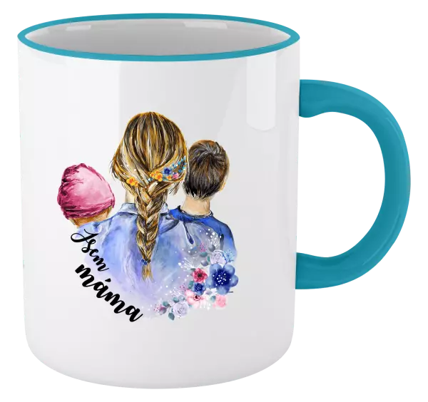 Hrnek Jsem máma - holčička a kluk