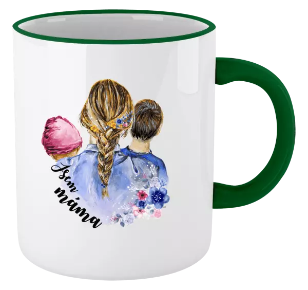 Hrnek Jsem máma - holčička a kluk