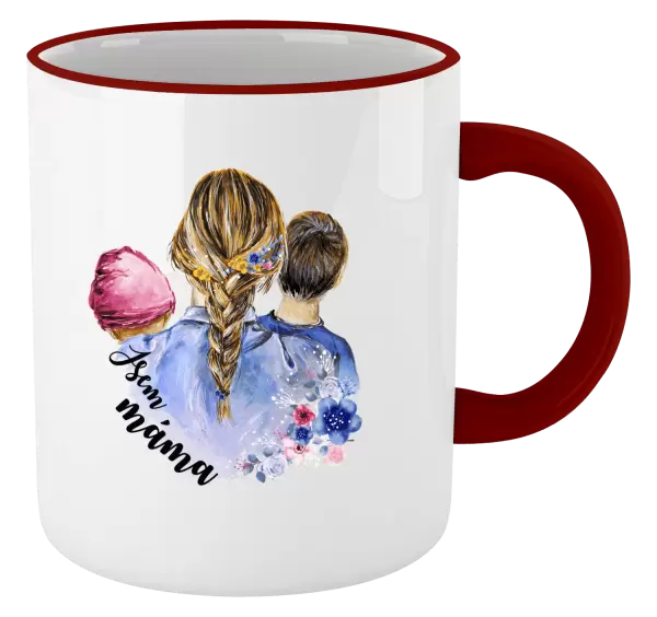 Hrnek Jsem máma - holčička a kluk