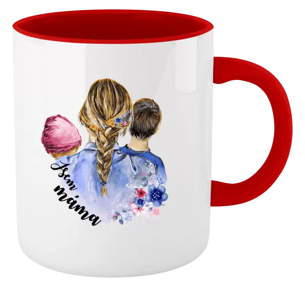 Hrnek Jsem máma - holčička a kluk