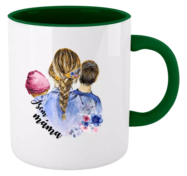 Hrnek Jsem máma - holčička a kluk
