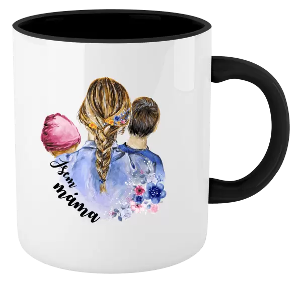 Hrnek Jsem máma - holčička a kluk