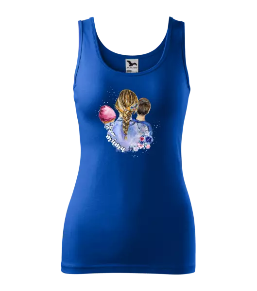 Dámské tílko Jsem máma - holčička a kluk