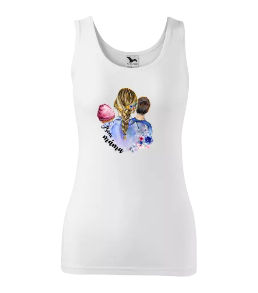 Dámské tílko Jsem máma - holčička a kluk