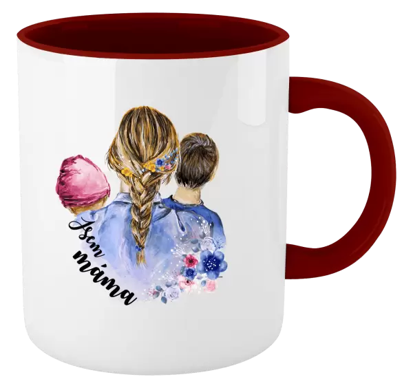 Hrnek Jsem máma - holčička a kluk