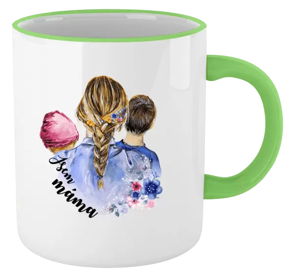 Hrnek Jsem máma - holčička a kluk