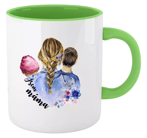 Hrnek Jsem máma - holčička a kluk