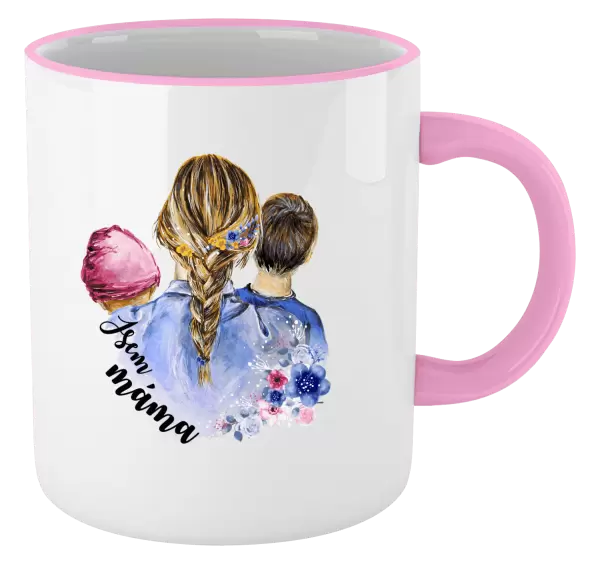 Hrnek Jsem máma - holčička a kluk