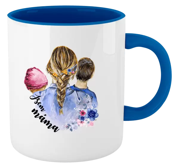 Hrnek Jsem máma - holčička a kluk