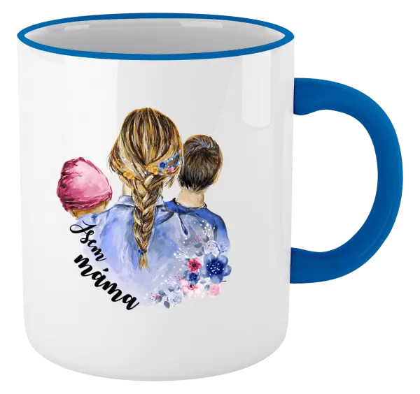Hrnek Jsem máma - holčička a kluk