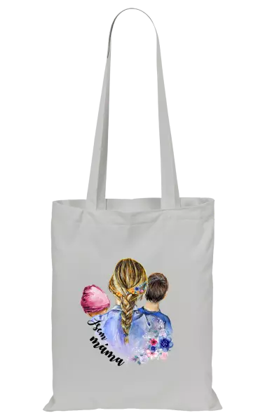 Látková taška Jsem máma - holčička a kluk