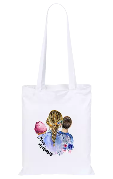 Látková taška Jsem máma - holčička a kluk