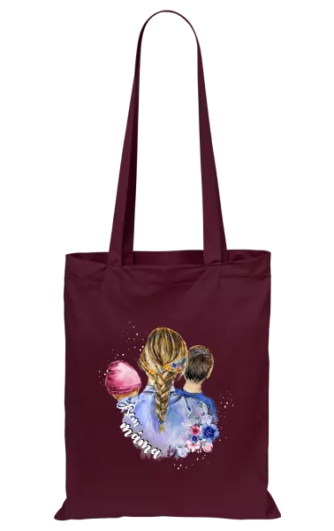 Látková taška Jsem máma - holčička a kluk