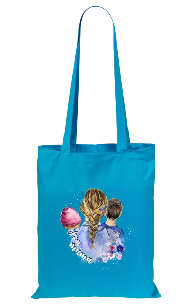 Látková taška Jsem máma - holčička a kluk