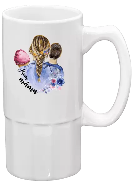 Půllitr Jsem máma - holčička a kluk