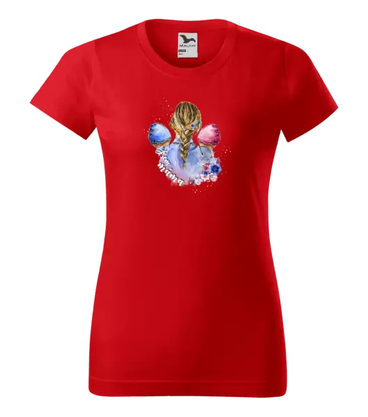 Dámské tričko Jsem máma - chlapeček a holčička