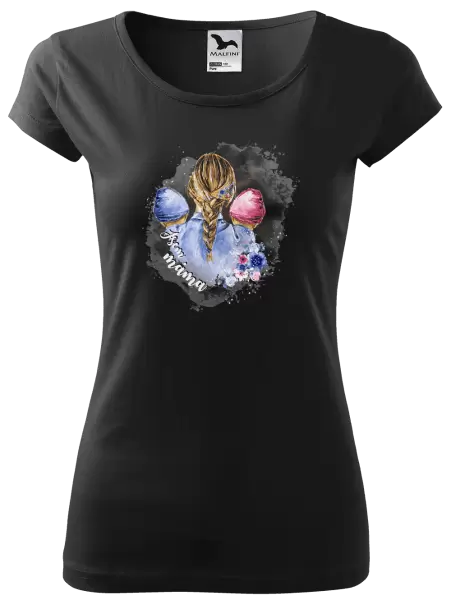 Dámské tričko Jsem máma - chlapeček a holčička