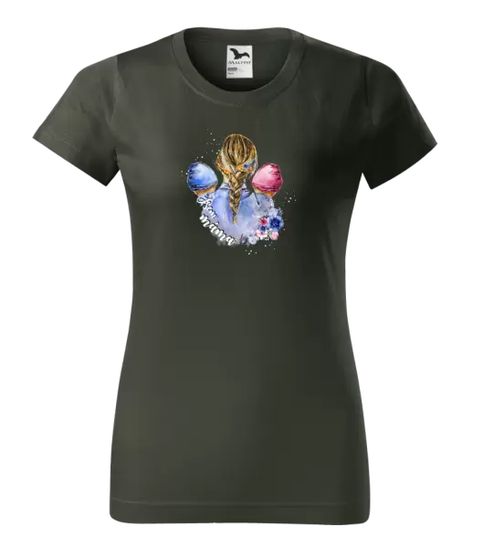 Dámské tričko Jsem máma - chlapeček a holčička