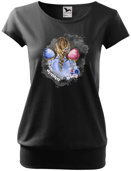 Dámské tričko Jsem máma - chlapeček a holčička