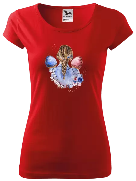 Dámské tričko Jsem máma - chlapeček a holčička