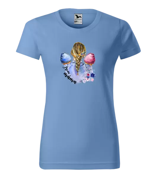 Dámské tričko Jsem máma - chlapeček a holčička