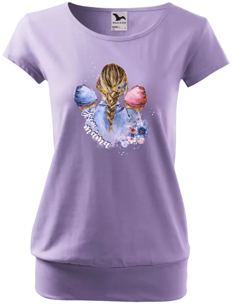 Dámské tričko Jsem máma - chlapeček a holčička